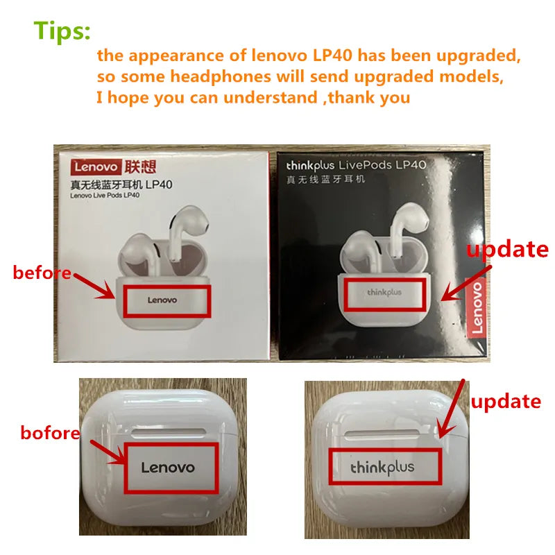 Auriculares inalámbricos Lenovo LP40