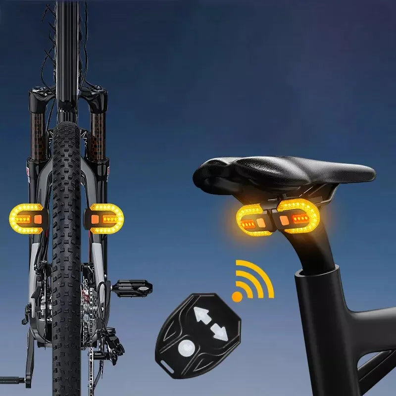 "Luz trasera de señal de giro para bicicleta